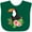 Green, variant on Inktastic Toucan with Hawaiian Flowers Boys or Girls Baby Bib