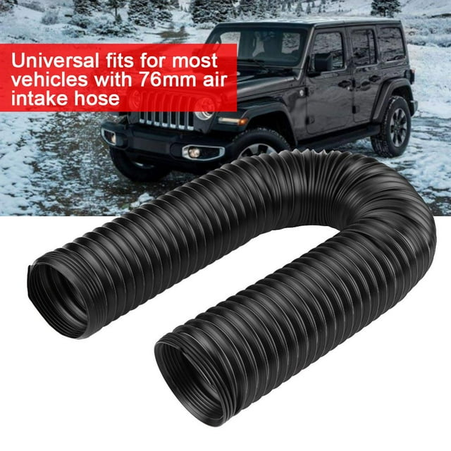 Qiilu Car 3 Adjustable High Flow Flexible Turbo Cold Air Intake System Hose Pipe Tube, Turbo Air Intake Pipe,Air Intake Pipe