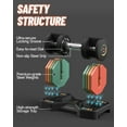 thumbnail image 4 of Mancuernas ajustables Motion Space 22.5 lb par arcoíris, 4 of 6