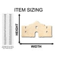 thumbnail image 2 of Unfinished Wood Alamo Shape - Texas - Craft - up to 36" DIY 42" / 3/4", 2 of 3