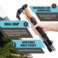 thumbnail image 2 of Trekology Trekz Cork Handle Collapsible Trekking Poles Lightweight,Compact,Adjustable Hiking Poles, 2 of 11