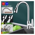 thumbnail image 2 of Kitchen Faucet Black Pull Out Sink Hot Cold Mixer Tap, 360° Rotation Brushed Nickle Stream Sprayer Head Chrome Water Tap Copper ,Versatile Features, 2 of 7