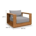 thumbnail image 4 of Modway Tahoe 5-Piece Acacia Wood Outdoor Patio Set in Natural Light Gray, 4 of 10