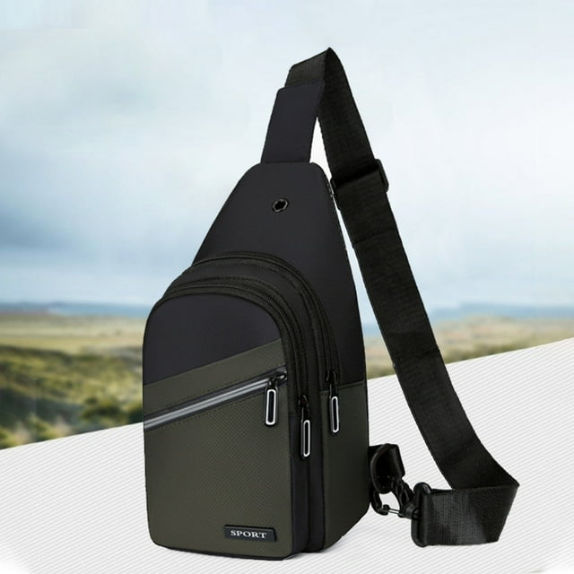 SuoKom Strap Bag Crossbody Backpack Men Ladies Strap Backpack Hiking Backpack Multipurpose Messenger Chest Bag