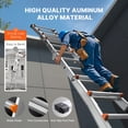thumbnail image 6 of VEVOR Telescoping Ladder A Frame, 9.5 FT Compact Aluminum Extension Ladder, Multi-Function Portable Collapsible RV Ladder, Telescopic Ladder for Homework Stairs Indoor Outdoor Roof, 330lb Load, 6 of 9