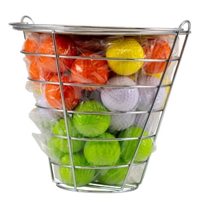 Foam Practice Golf Balls With Range Bucket, 42-Count