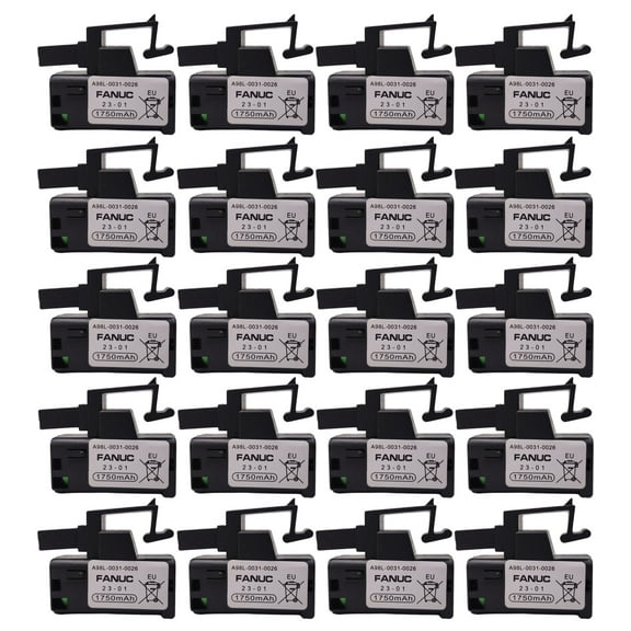 20 PCS 3V 1750mAh A98L-0031-0026 Battery For GE Fanuc A98L-0031-0026 / A02B-0309-K102 3 Volt PLC Battery