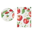 thumbnail image 5 of Yayeee Garden Flag 12" x 18" Double Sided Outdoor Yard Lawn Holiday Decorations, White Apple Pattern, 5 of 6