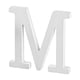 thumbnail image 4 of Mesa auxiliar de madera blanca con letras, moderna y de superficie lisa. M, 4 of 9