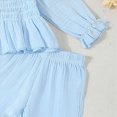thumbnail image 6 of HCNTES Baby Girl Clothes Winter Baby Toddler Girls Clothes Solid Color Long Sleeve Camisole Pants Set Winter Outfits, 6 of 6