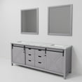 thumbnail image 6 of Marsyas 84 in W Dark Grey Double Bath Vanity, Carrara Marble Countertop and 34 in Mirrors, 6 of 10