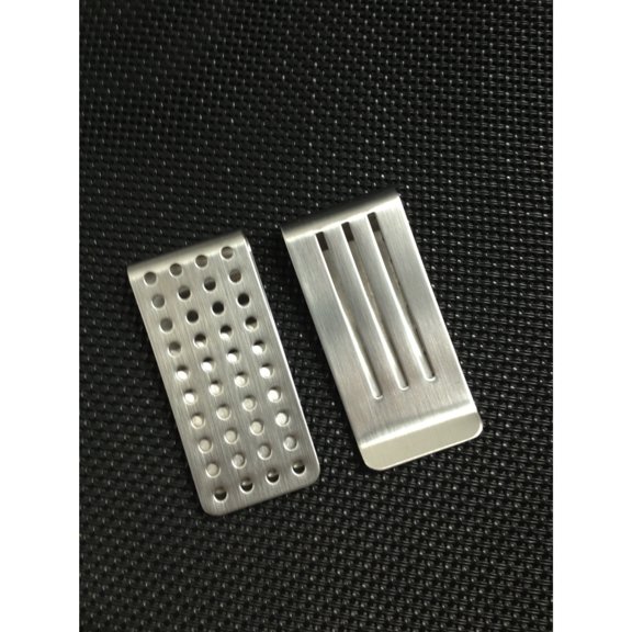 Luxurious Edgy Design L 55mm X W 25mm Stainless Steel Durable Money Clip.