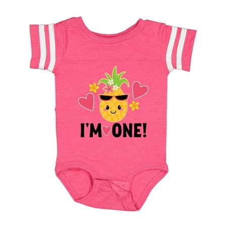 

Inktastic First Birthday Hawaiian Pineapple Gift Baby Girl Bodysuit