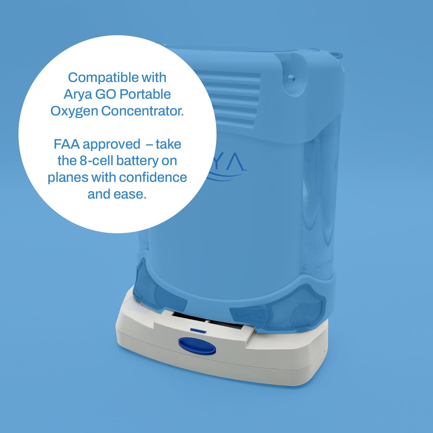 Caire Freestyle Comfort 8-Cell Battery for Oxygen Concentrator Accessory