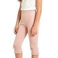 thumbnail image 5 of Aofany 3-12Y Girls Capri Leggings Stretchy Summer Cropped Tights Soft Dance Yoga Pants for Kids Teens Daily Wear, 5 of 9