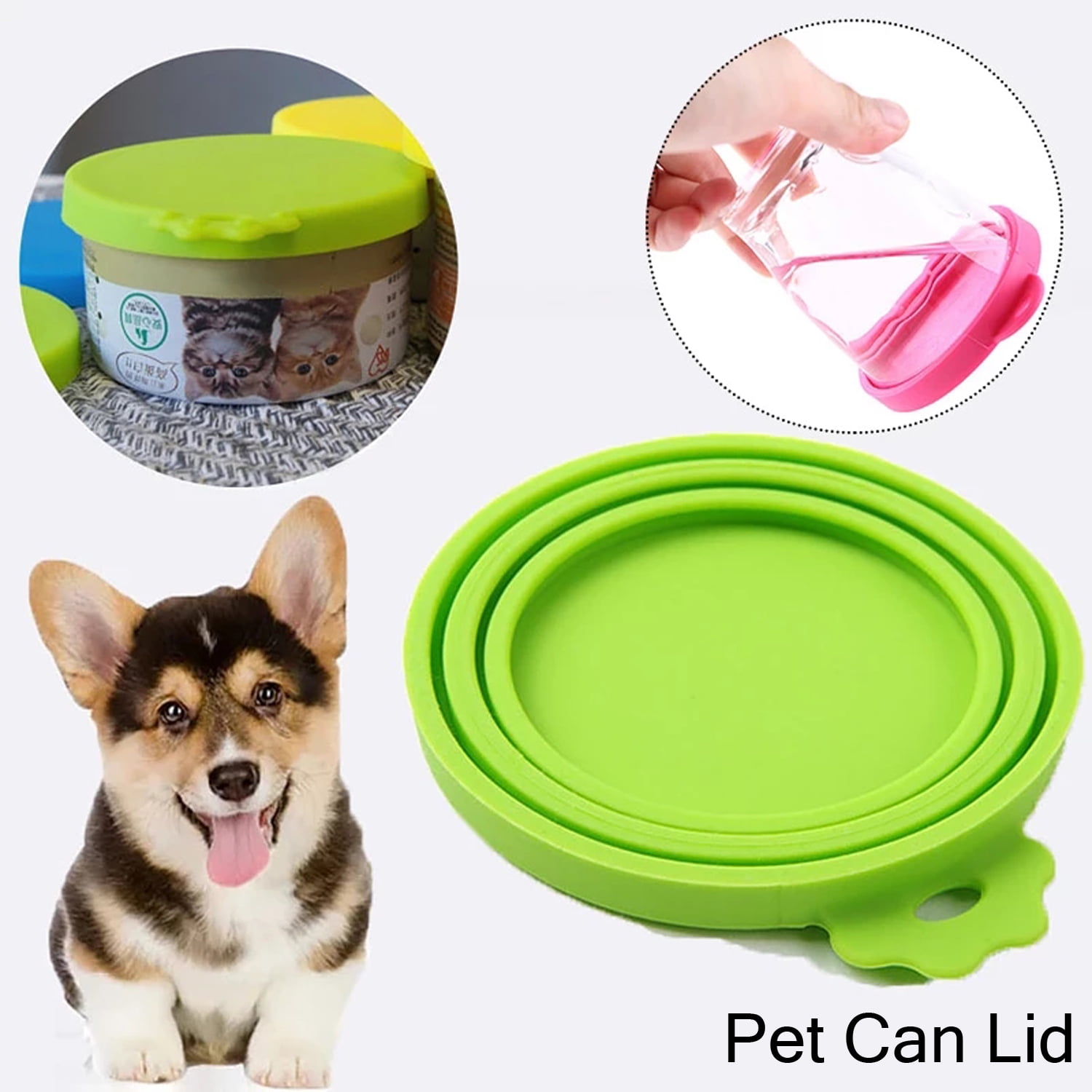 1 Pack Pet Food Can Cover, Food Grade Silicone Pet Can Lid Universal
