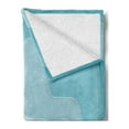 thumbnail image 2 of Wave Soft Flannel Fleece Throw Blanket, Geode Inspired Abstract Art Tides Seaside Minimalistic Calming Design Illustration, Cozy Plush for Indoor and Outdoor Use, 60" x 80", Multicolor, by Ambesonne, 2 of 5