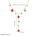 thumbnail image 3 of Fashion Forward Lightweight Chain Necklace Featuring Fruit Pendant Including Watermelon Strawberry Charm, 3 of 9