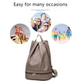 thumbnail image 3 of Bolsas con cordón Mochila Bolsa Deporte Gimnasio Saco Bolsa de cuerda Bolsa de yoga, 3 of 5