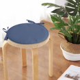 thumbnail image 4 of Ramiter Round Chair Cushion Tie Rope Style Dual Size Optional Solid Color Home Fabric Thickened Dining Chair Cushion Round Stool Seat Pad Lumbar Back Support for Car, 4 of 5