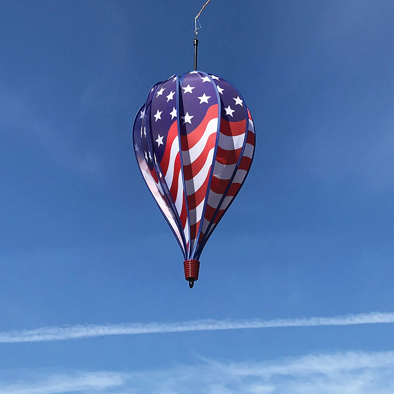 【COLOR iN ID】Cooling Air Balloon Pants In the Breeze 0990 — USA Flag Hot Air Balloon Wind Spinner