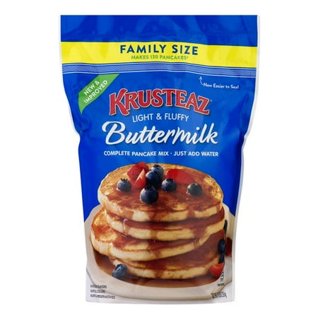 Sugar Free Pancake Mix - (2 Pack) Krusteaz Complete Buttermilk Pancake Mix, 5-Pound Family Size Bag