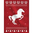 thumbnail image 2 of Tstars - Ugly Christmas Outfit Love Horses Youth Kids Sweatshirt Small Black, 2 of 3