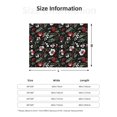 thumbnail image 2 of Throw Blanket for Couch, floral prints Super Soft Fuzzy Comfy Warm Throw Blanket, Cuteness Lightweight Cozy Plush Flannel Blanket & Throws for Sofa and Bed All Season, 2 of 5