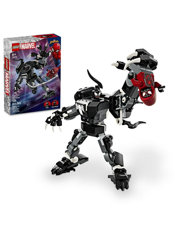 LEGO Marvel Venom Mech Armor vs. Miles Morales, Posable Action for Kids, Marvel Building Set with Minifigures, Travel Toy, Super Hero Battle Gift for Boys and Girls Aged 6 and Up, 76276