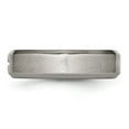 thumbnail image 4 of Titanium Cross Design 6mm Satin Beveled Edge Band, 4 of 8
