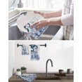 thumbnail image 5 of Nautical Blue Octopus Kitchen Dish Towels for Drying Dishes Set of 3, Coastal Ocean Summer Boat Waffle Weave Microfiber Hand Tea Bathroom Towels Quick Dry & Absorbent Towel 12x12, 5 of 7