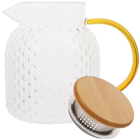 

FRCOLOR 1Pack Glass Teapot Clear 1000ml For Family Use Beverage Preparation