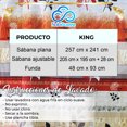 thumbnail image 2 of Juego De Sabanas King Size Microfibra Amplias Con Diseño NubiSuave  Estampado, 2 of 5