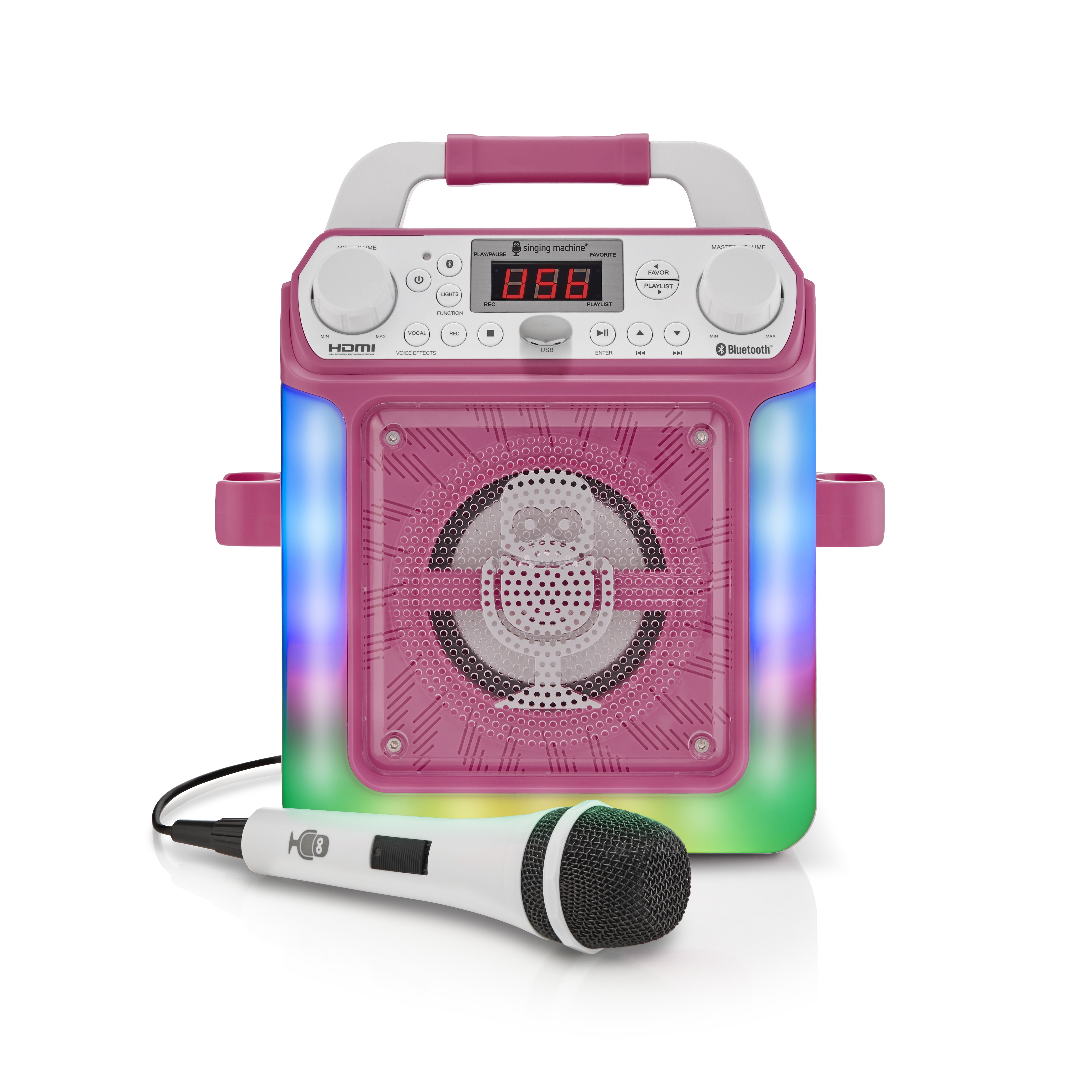 The Singing Machine Glow, SML2200, Bluetooth CDG Karaoke Machine 