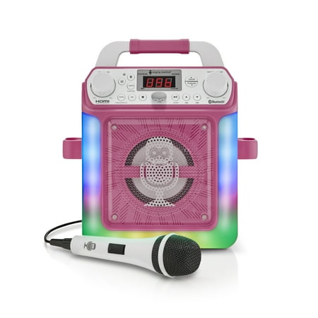 Singing Machine Groove Mini Karaoke System - Pink