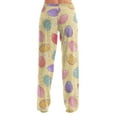thumbnail image 6 of FrzhBrz Easter Pajama Pants Lightweight Wide Leg Loose Pj Bottoms Cute Floral Bunny Stretch Pj Pants Drawstring Easter Pj Sleep Pants Regular and Plus, 6 of 6
