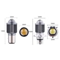 thumbnail image 3 of 1H4 LED BA20D LED Motorcycle Headlight Bulbs Super Bright CSP Waterproof, 3 of 8