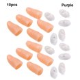 thumbnail image 3 of Ruiboury 10pcs PVC High Brightness Finger Light With Replaceable Battery Is Luminous Prop For Halloween purple, 3 of 6
