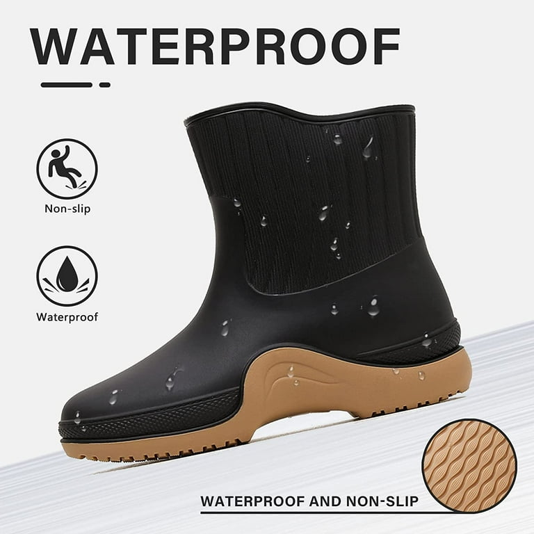 Rain Boots For Men Waterproof Anti Slipping Knee High Rubber Boots For  Outdoor Fishing Work And Garden Shoes, Shop The Latest Trends