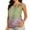 Mint Green, variant on Womens Tops Dressy Casual Women's Gathered Round Neck Printed Sleeveless Chiffon Top Womens Blouses Casual Summer Tops For Women