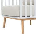 thumbnail image 4 of Jennifer Taylor Home Calarono 4pc Upholstered Teak & Aluminium Patio Conversation Set Sand Dune Chenille, 4 of 8