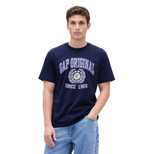 Suéter GAP para Hombre con Logo Gráfico, Nuevo, Azul Marino, Talla M