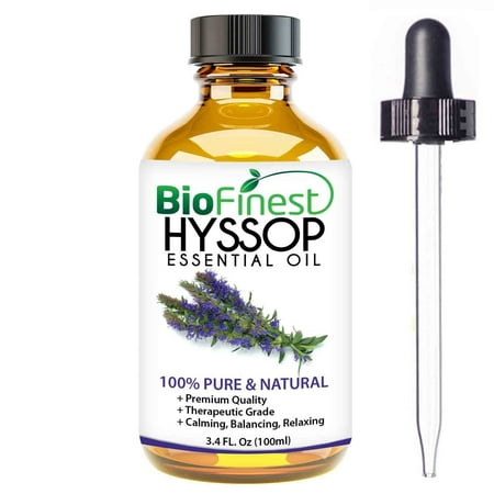 Biofinest Hyssop Essential Oil - 100% Pure Undiluted, Premium Organic Therapeutic Grade - Best for Aromatherapy, Skin Care, Ease Digestion Stress Insomnia Migraine Acne Wrinkle - FREE E-Book (Best Remedy For Baby Acne)