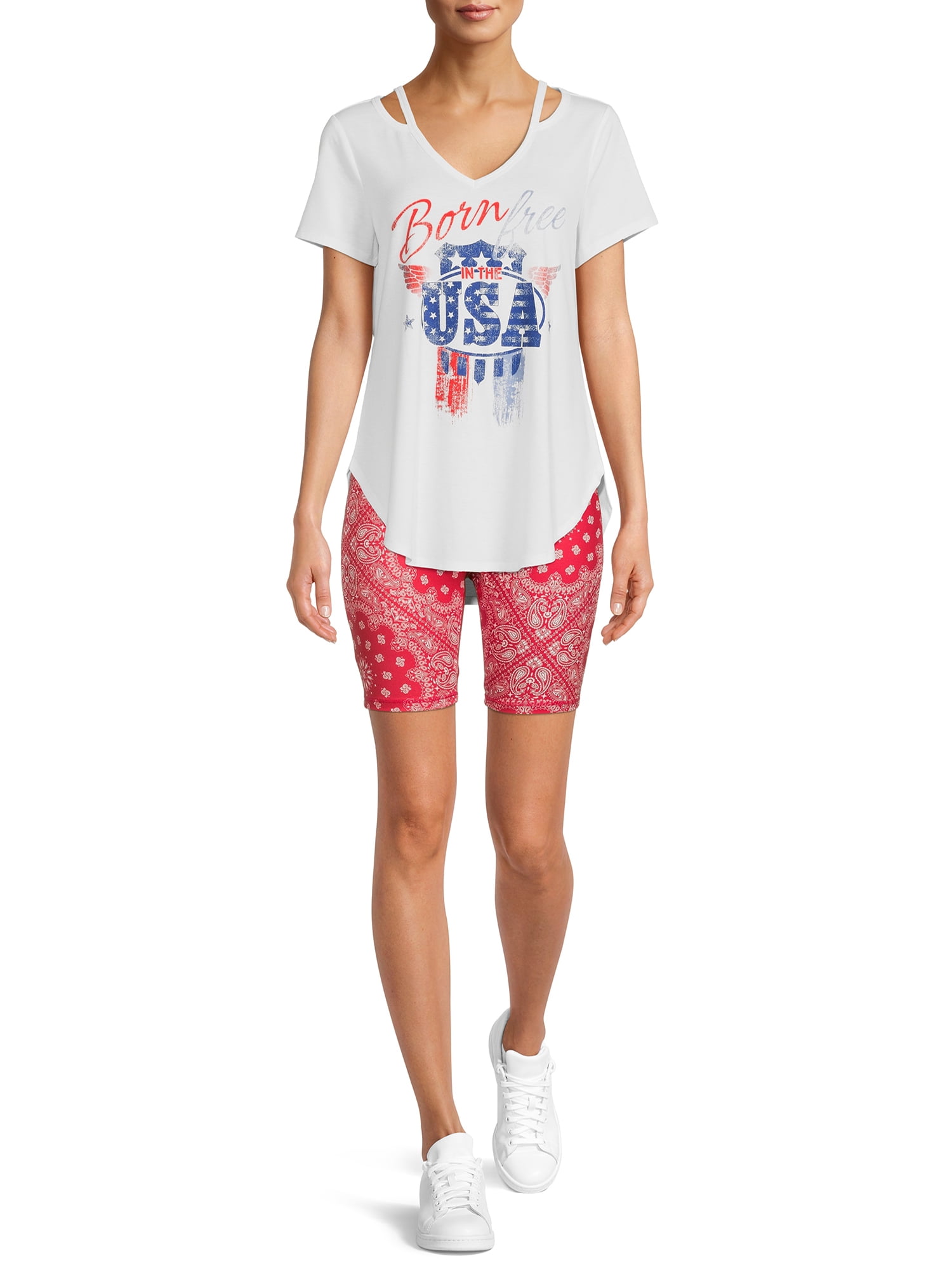 LA Thread Women's Split V-Neck Tee