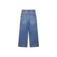 thumbnail image 6 of Wide-Leg Jeans with Side Button Detailing (S, Blue), 6 of 6