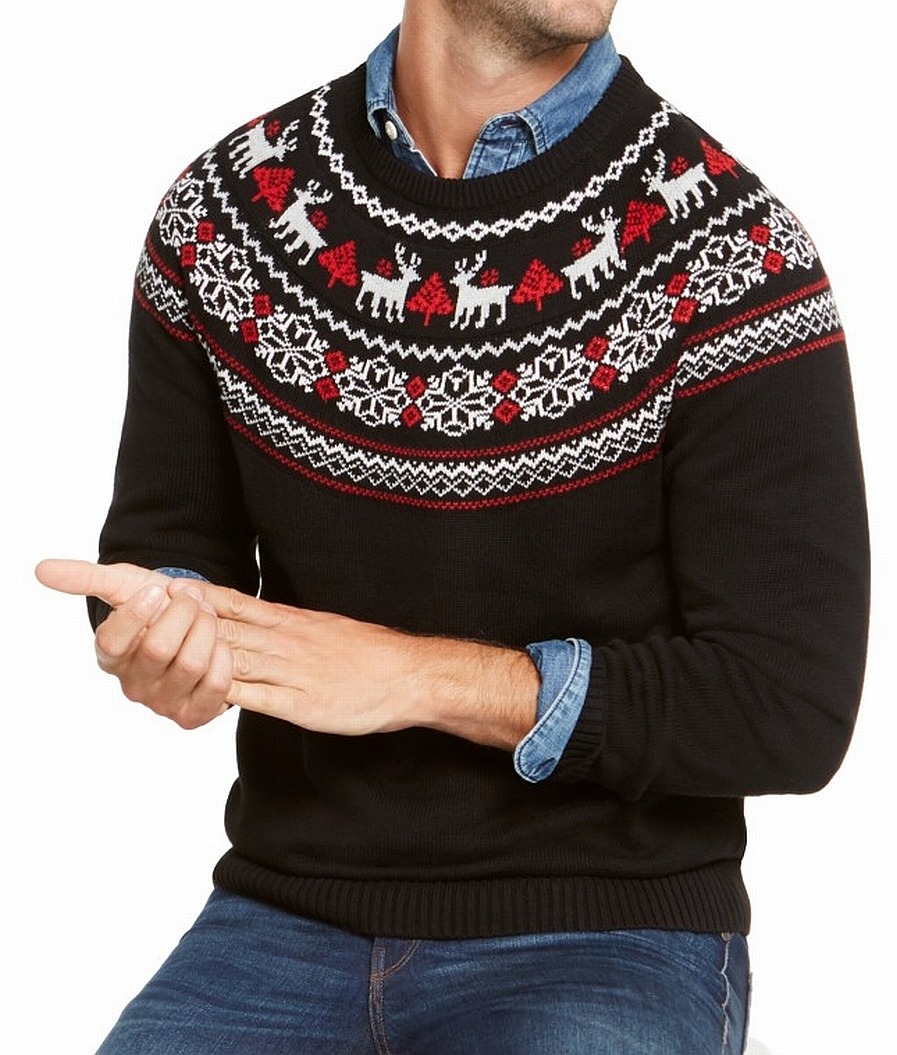 Charter Club Men Sweater Red Medium 