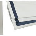 thumbnail image 3 of 100% Blackout Cordless Roman Shades with Ribbon Border, Premium Blind for Windows, 46x64" Navy, 3 of 6