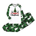 thumbnail image 3 of Penkiiy Family Christmas Pjs Matching Sets Parent Child Warm Christmas Suit Printed Housewear Pajamas Two-piece Children's Suit Green Christmas Pajamas 3-4 Years, 3 of 6