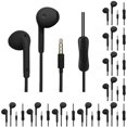 thumbnail image 2 of Tholdsy Auriculares con cable Auriculares deportivos portátiles Reducción de ruido de graves Auriculares Micrófono Manos Auriculares Negro 10piezas, 2 of 6