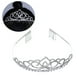 thumbnail image 4 of Flash Diamond Crown Tocado de novia Accesorios de moda Tocado Diadema de corona casada (Plata), 4 of 5
